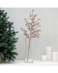 Ветка декоративная Ягоды 59 см шампань Kreaforta