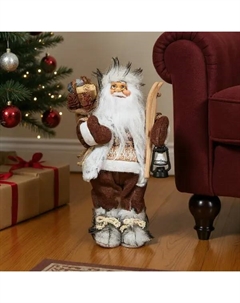 Фигура декоративная Санта 30 см коричневый Kreaforta