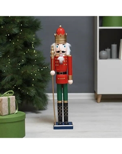 Фигура декоративная Щелкунчик 80 см красный Kreaforta