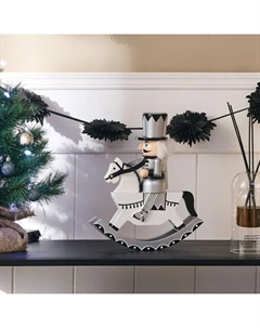 Фигура декоративная Щелкунчик 30 см серый Kreaforta