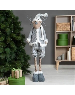 Фигура декоративная Олень 120 см серый Kreaforta