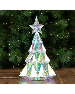 Светящаяся электрическая фигура Елка 100 светодиодов h39 см прозрачный Kreaforta