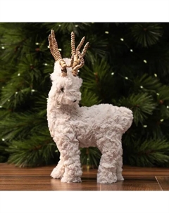 Фигура декоративная Олень 22 см бежевый Kreaforta