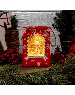 Светящаяся электрическая фигура Подарочный для дома 2 лампы 22 см красный Neon-night