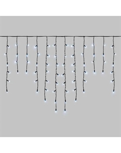 Электрогирлянда уличная Бахрома 3 м 200 ламп цвет холодный белый Neon-night