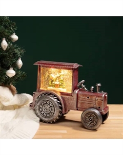 Светящаяся электрическая фигура Трактор для дома 4 лампы 22.7 см красный Neon-night