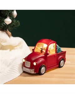 Светящаяся электрическая фигура Машина для дома 4 лампы 14 см красный Neon-night