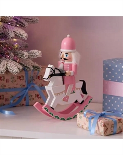 Фигура декоративная Щелкунчик 30 см розовый Kreaforta