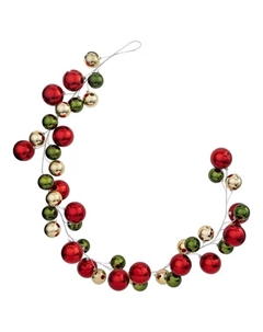 Гирлянда декоративная 180 см с шарами разноцветный Kreaforta