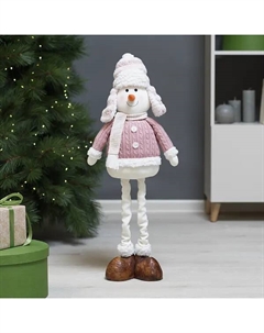 Фигура декоративная Снеговик 75 см розовый Kreaforta