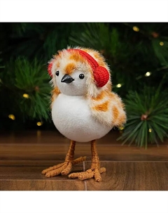 Фигура декоративная Снегирь 18 см белый Kreaforta