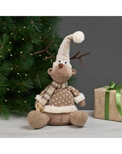 Фигура декоративная Олень 40 см коричневый Kreaforta