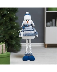 Фигура декоративная Снеговик 75 см синий Kreaforta