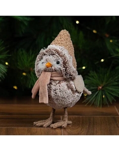 Фигура декоративная Снегирь 21 см коричневый Kreaforta