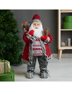 Фигура декоративная Санта 80 см красный Kreaforta