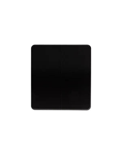 Выключатель проходной встраиваемый Round 2 клавиши цвет оникс Kranz