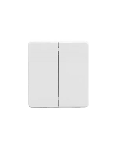 Выключатель встраиваемый Round 2 клавиши цвет перламутр Kranz