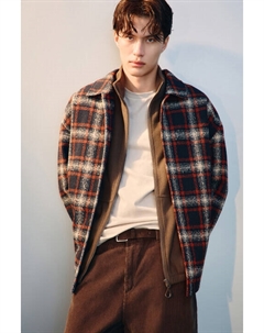 Рубашка-овершот в клетку Befree