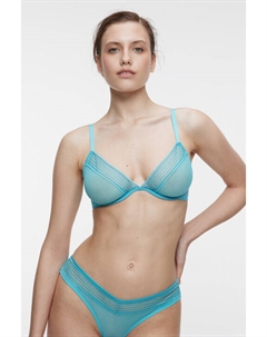 Бюстгальтер-бра сетчатый с сатиновой отделкой Befree