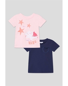 Набор из 2 хлопковых футболок с принтом Fagottino