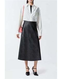 Юбка из искусственной кожи расклешенная Pinko