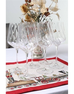 Набор из 6 стеклянных бокалов Spirale Bohemia royal crystal