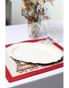 Блюдо фарфоровое овальное Perle Easy life