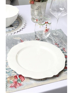 Тарелка обеденная фарфоровая Perle Easy life