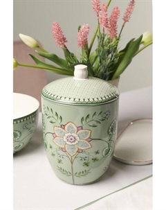 Банка для хранения с крышкой фарфоровая с принтом Lily&Lotus Pip studio