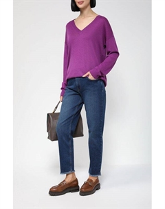 Пуловер с V-вырезом свободного кроя Emme marella