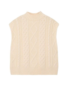 Хлопковый жилет с узором косы S.oliver