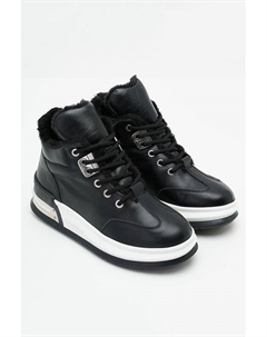 Утепленные ботинки из кожи Desa