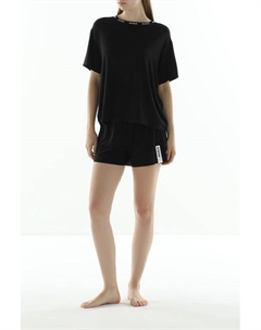 Пижама из футболки и шорт с логотипом Hugo