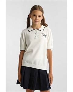 Поло хлопковое с контрастной окантовкой Gioco