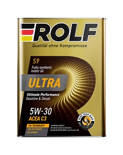Масло моторное Ultra 5W-30 C3 SN/CF 4л Rolf