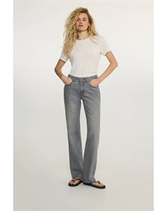 Джинсы Straight Fit ST206 серо-бежевого цвета 2mood