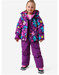Комплект зимний для девочек: куртка, полукомбинезон, Мультицвет Playtoday