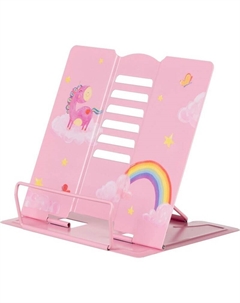 Подставка для книг Класс (№1 School) Волшебный Единорог металлическая розовая Комус