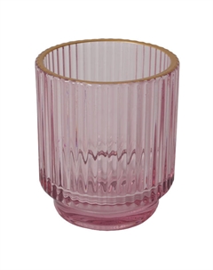 Подсвечник Amethyst 7,5х7,5х8см стекло Maxijoy