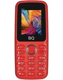 Мобильный телефон BQ 1800L One, 1.77" 160x128 TN, 3G/4G, BT, 2-Sim, 950 мА·ч, USB Type-C, черный/красный (86200496) Bq