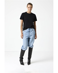 Футболка базовая из мягкого хлопка черного цвета 2mood