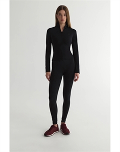 Лонгслив на молнии черного цвета 2mood