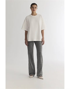 Футболка оверсайз молочного цвета 2mood