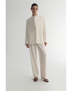 Жакет с воротником-стойкой молочного цвета 2mood