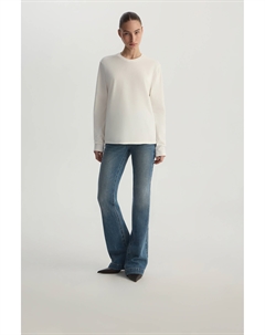 Лонгслив из кулирной глади молочного цвета 2mood