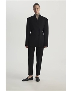 Жакет с цельнокроеным воротником черного цвета 2mood