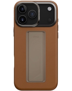 Чехол Heldro PRO Leatherette + FlexGrip Magsafe для iPhone 17 Pro Max, карамель Uniq