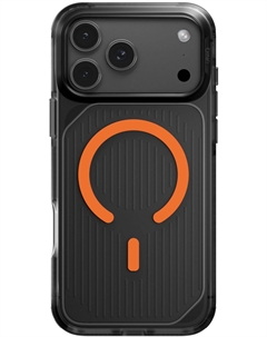 Чехол Combat Active Frost Clear Magsafe для iPhone 17 Pro Max, оранжевый Uniq