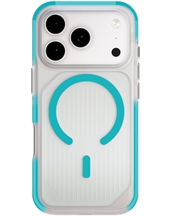 Чехол Combat Active Frost Clear Magsafe для iPhone 17 Pro, бирюзовый Uniq