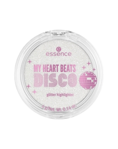 Хайлайтер для лица MY HEART BEATS DISCO на глиттерной основе тон 01 Its disglow time! Essence